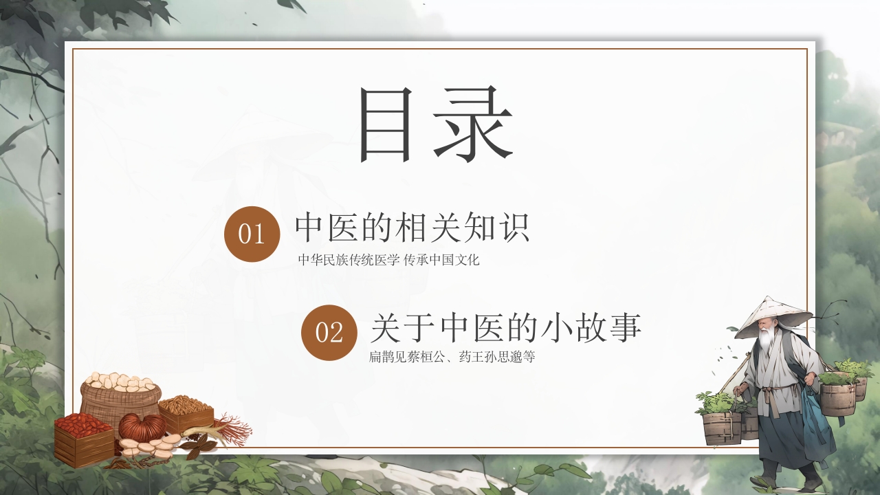 神奇的中医，中医药文化走进校园课堂PPT模板2