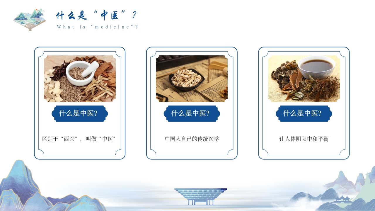 祖国的传统医学传统医药学中医药大会PPT模板4