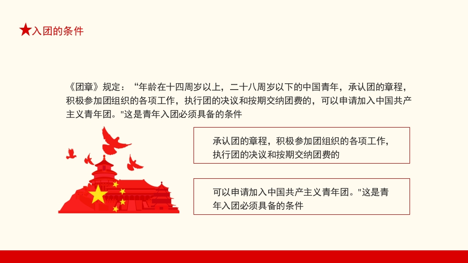 入团积极分子服务国家服务人民宣传教育PPT9