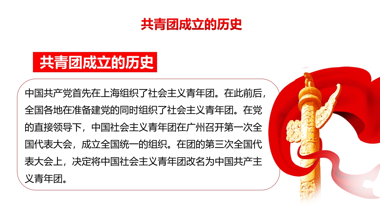 五四共青团入团宣传教育课件PPT6