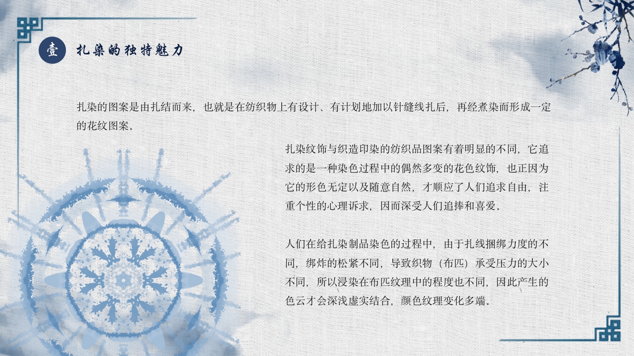 中国非物质文化遗产扎染扎染沉淀时光之美4