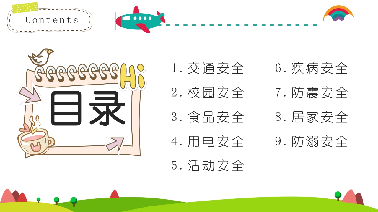 中小学幼儿园开学第一课安全行为习惯养成教育主题班会课件PPT3