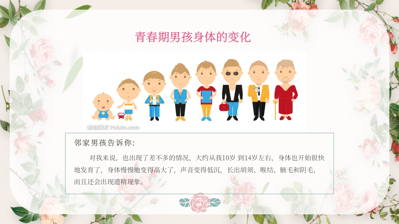 青春期性教育教案课程PPT模板8