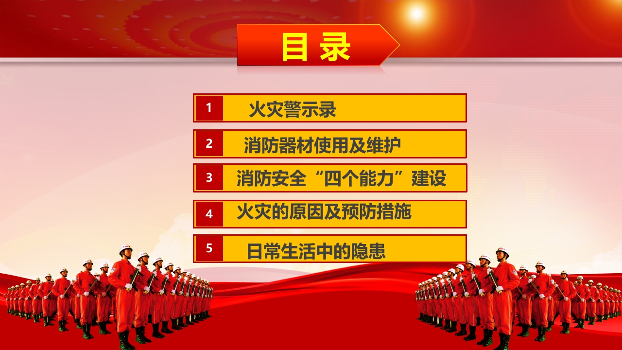 超全消防安全培训宣传ppt模板3