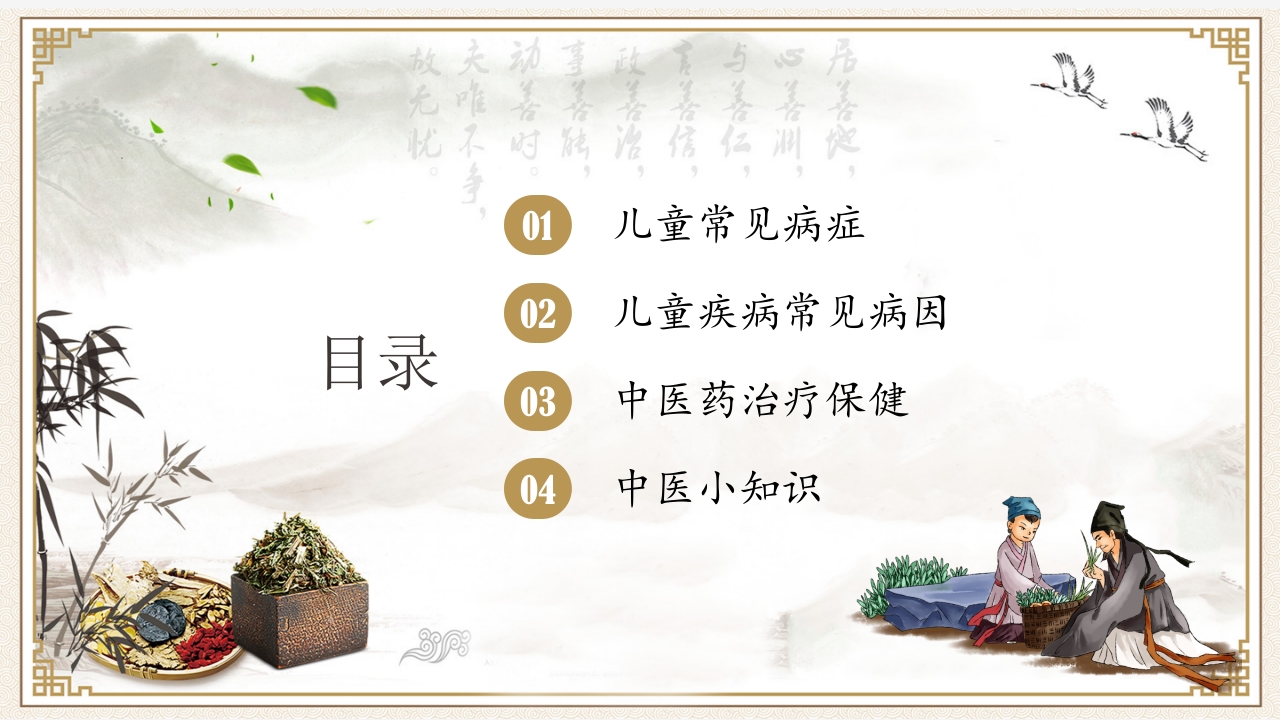 中医药进校园宣传讲座PPT2